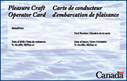Pleasure Craft Operator Card - PCOC